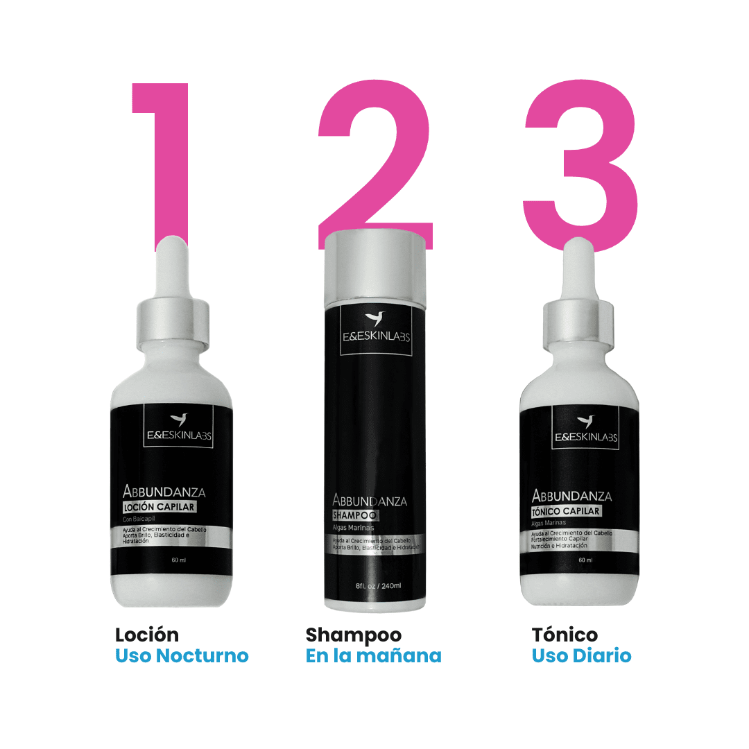 Rutina shampoo crecimiento del cabello con abbundanza