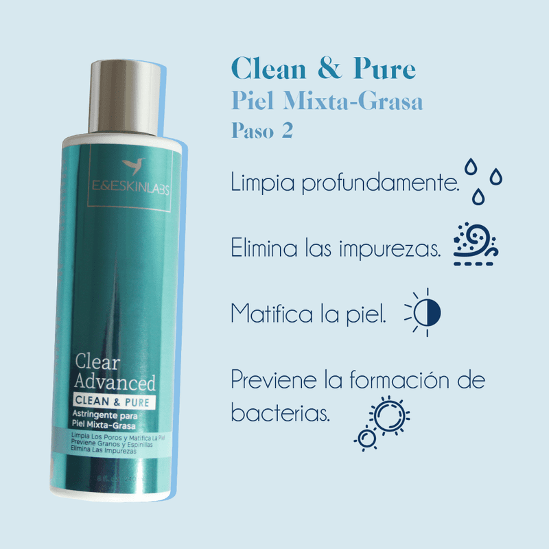 Loción Astringente - Clean & Pure 240 ml (2) Locion Astringente Clean Pure 240 ml 2